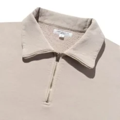 Lady White Co.Quarter Zip Sweatshirt - Scarlet Grey -Norse Projects Sales Quarter Zip Sweatshirt Scarlet Grey 20231012041555 1