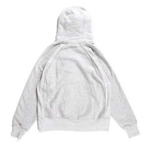 Engineered GarmentsCP Heavy Fleece Raglan Hoodie - Heather Grey 2 Engineered GarmentsCP Heavy Fleece Raglan Hoodie - Heather Grey - Image 2