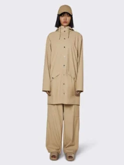 RainsUnisex Rains Long Jacket - Sand