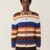 YMCRat Pack Stripe Cotton Slub Cardigan - Multi