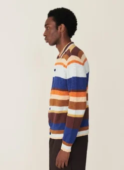 YMCRat Pack Stripe Cotton Slub Cardigan - Multi -Norse Projects Sales Rat Pack Stripe Cotton Slub Cardigan Multi 20230511130236 1