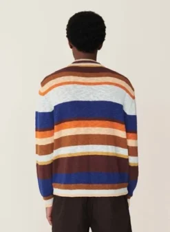 YMCRat Pack Stripe Cotton Slub Cardigan - Multi -Norse Projects Sales Rat Pack Stripe Cotton Slub Cardigan Multi 20230511130236 2