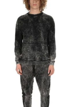 Robert GellerAcid Wash Crewneck - Black