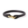 Sandinista MFGSandinista Mfg S Hook Leather Bracelet - Black