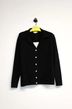 SECOND/LAYERWool Pistolero Ribbed Cardigan - Black -Norse Projects Sales SECOND LAYER Wool Pistolero Ribbed Cardigan Black 20230517004459