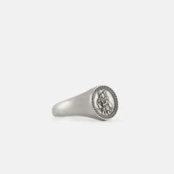 SERGE DENIMESST. CHRISTOPHER RING - .925 Sterling Silver -Norse Projects Sales SERGE DENIMES ST CHRISTOPHER RING 925 Sterling Silver 20231011005146 1