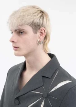 KUSIKOHCHALF WING EARRING - SILVER -Norse Projects Sales SILVER HALF WING EARRING 20230420025622