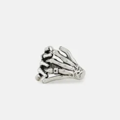 SERGE DENIMESSKELETON HANDS RING - Silver