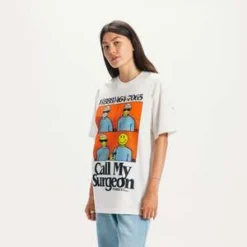 MARKETMarket Smiley Call My Surgeon T-shirt - Parchment -Norse Projects Sales SMILEY CALL MY SURGEON T SHIRT 20230609210933 1