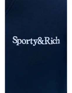 Sporty & RichV-neck Sweatshirt - Navy -Norse Projects Sales SPORTY RICH Navy V neck sweatshirt 20230707064909 3