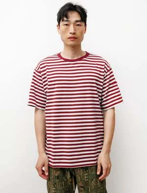 NeedlesSS Crewneck T-Shirt - Sax/Wine -Norse Projects Sales SS Crewneck T Shirt Sax Wine 20220711163327