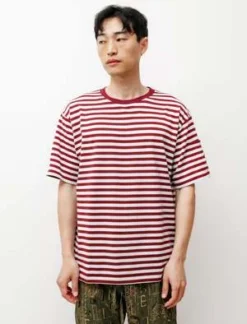 NeedlesSS Crewneck T-Shirt - Sax/Wine -Norse Projects Sales SS Crewneck T Shirt Sax Wine 20220711163328 1