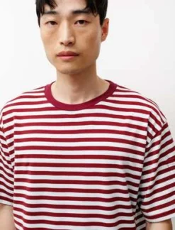 NeedlesSS Crewneck T-Shirt - Sax/Wine -Norse Projects Sales SS Crewneck T Shirt Sax Wine 20220711163328