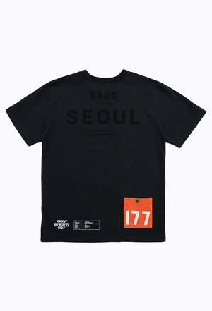 DeusSeoul Address Tee - Anthracite 6 DeusSeoul Address Tee - Anthracite - Image 6