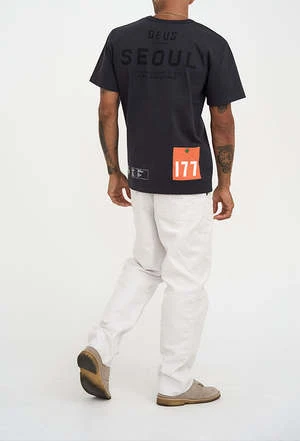 DeusSeoul Address Tee - Anthracite 2 DeusSeoul Address Tee - Anthracite - Image 2