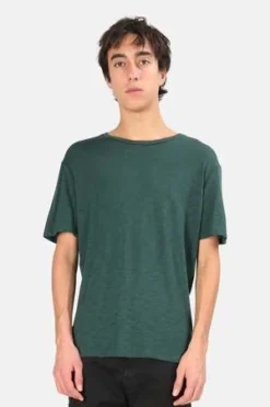 Blue&CreamShort Sleeve Slub Tee - Forest