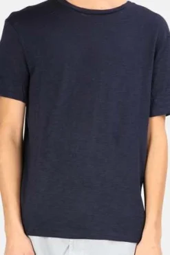 Blue&CreamShort Sleeve Slub Tee - Navy -Norse Projects Sales Short Sleeve Slub Tee Navy 20220811141432 2