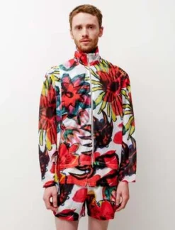 Our LegacyShrunken Fullzip Polo - Melting Flowers Print