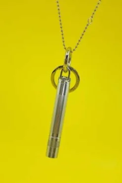 LemaireAluminum Maglite Chain Necklace - Silver