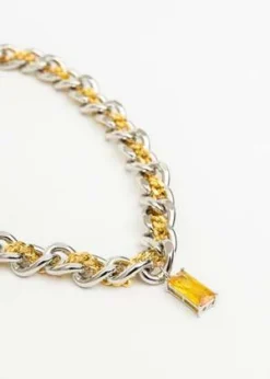 DEPARTMENTMix Chains Necklace - Silver/Gold -Norse Projects Sales Silver And Gold Mix Chains Necklace 20220427181520 4