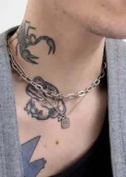 DEPARTMENTDepartment Love Letter Necklace Set - Silver -Norse Projects Sales Silver LOEV LETTER Necklace Set 20230329183637 1