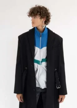 RAY CHULV ME LV U Black Crystal Earring - Silver -Norse Projects Sales Silver LV ME LV U Earring Black Crystal Single 20220827101940 2