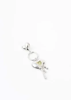 RAY CHULV ME LV U Lemon Crystal Earring - Silver -Norse Projects Sales Silver LV ME LV U Earring Lemon Crystal Single 20220827101950 4