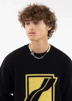 KKKKKKNike And Smily Necklace - Silver