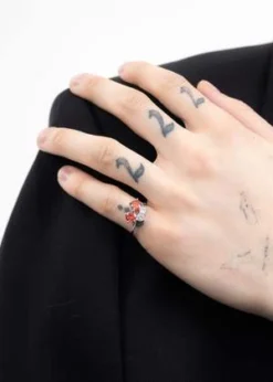 Front Page -Norse Projects Sales Silver Rhinestone Red Cherries Ring 20230218143523 1