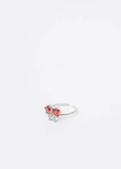 DEPARTMENTSilver Rhinestone Red Cherries Ring - Silver -Norse Projects Sales Silver Rhinestone Red Cherries Ring 20230218143523 2