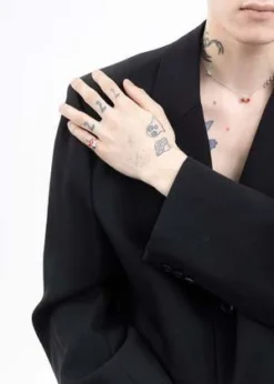 DEPARTMENTSilver Rhinestone Red Cherries Ring - Silver