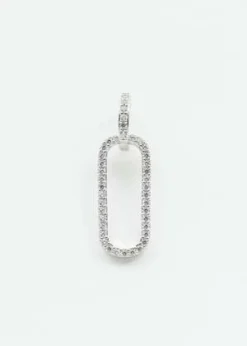 DEPARTMENTRhinestone Single Two Loops Earring - Silver -Norse Projects Sales Silver Rhinestone Two Loops Earring Single 20220427022111 2