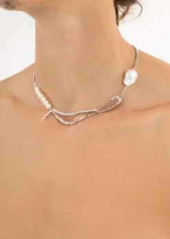 William ShenWave Necklace Chocker - Silver -Norse Projects Sales Silver Wave Necklace Chocker 20220828022626