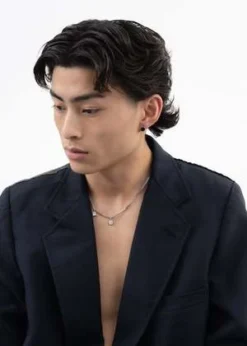 DEPARTMENTSilver White Smily And Stone Necklace - Silver -Norse Projects Sales Silver White Smily and Stone Necklace 20221114104020 2