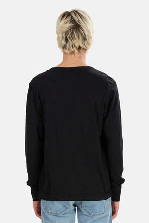 Blue&CreamSkull Henley - Black 3 Blue&CreamSkull Henley - Black - Image 3