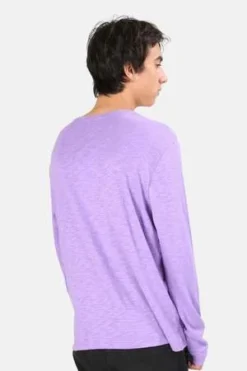Blue&CreamSlub Long Sleeve Tee - Soft Purple -Norse Projects Sales Slub Long Sleeve Tee Soft Purple 20220811144131 2