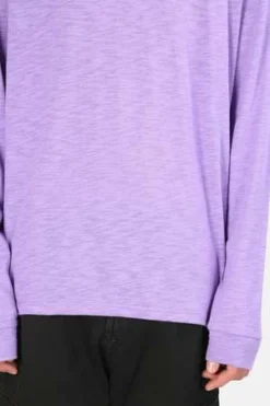 Blue&CreamSlub Long Sleeve Tee - Soft Purple -Norse Projects Sales Slub Long Sleeve Tee Soft Purple 20220811144131 3