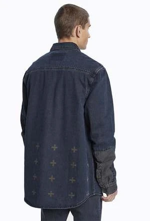 KsubiSnakebite LS Shadow Re-Dye Shirt - Denim 2 KsubiSnakebite LS Shadow Re-Dye Shirt - Denim - Image 2