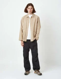 Snow PeakDobby Stripe Jacket - Brown -Norse Projects Sales Snow Peak Dobby Stripe Jacket Brown 20230519231709 1
