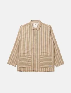 Snow PeakDobby Stripe Jacket - Brown -Norse Projects Sales Snow Peak Dobby Stripe Jacket Brown 20230519231710