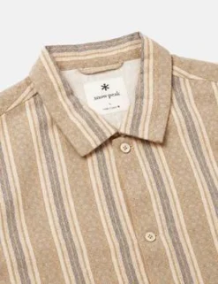 Snow PeakDobby Stripe Jacket - Brown -Norse Projects Sales Snow Peak Dobby Stripe Jacket Brown 20230519231712