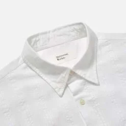 Universal WorksSquare Pocket Shirt - Self Stripe White 6 Universal WorksSquare Pocket Shirt - Self Stripe White -Norse Projects Sales Square Pocket Shirt 20230309182706 2