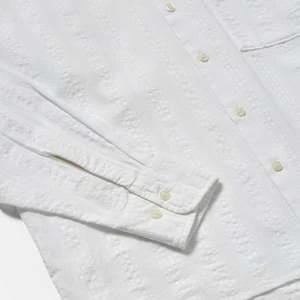 Universal WorksSquare Pocket Shirt - Self Stripe White 4 Universal WorksSquare Pocket Shirt - Self Stripe White - Image 4