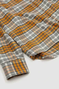 Universal WorksSquare Pocket Shirt - Plaid Grey/Orange -Norse Projects Sales Square Pocket Shirt Plaid Grey Orange 20230814212105 2