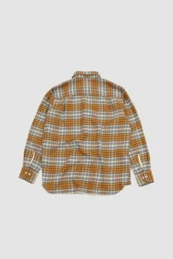Universal WorksSquare Pocket Shirt - Plaid Grey/Orange -Norse Projects Sales Square Pocket Shirt Plaid Grey Orange 20230814212105 3