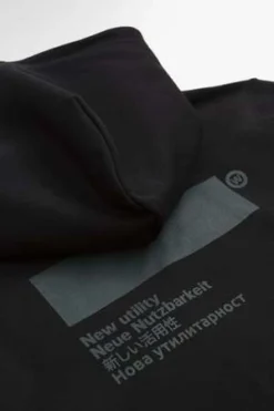 AFFXWRKSStandardised Hoodie Org. Cotton - Black/Alloy Green -Norse Projects Sales Standardised Hoodie Org Cotton Black Alloy Green 20220830141623