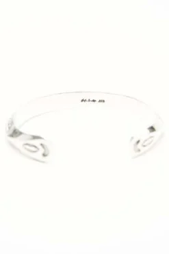 Lyle SecateroTriangle Protection/Mountain Cuff - Sterling Silver -Norse Projects Sales Sterling Silver Triangle Cuff by Lyle Secatero Protection Mountain Cuff 20221202225622 3