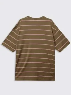 Comme Des Garcons Comme Des GarçonsStipped Tee - Khaki/Red -Norse Projects Sales Stipped Tee 20230606190856 1