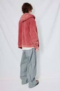 AssemblyStonewashed Cotton Zip Hoodie - Oxblood -Norse Projects Sales Stonewashed Oxblood Cotton Zip Hoodie 20231018232205 1