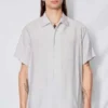 AssemblyStripe Rayon Camp Shirt - Gray